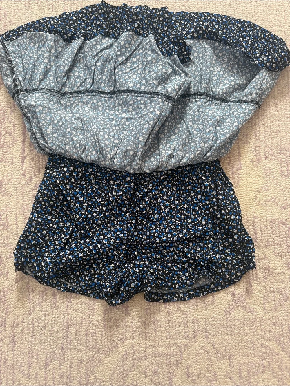 NWT GAP Kids Black and Blue Floral Skort